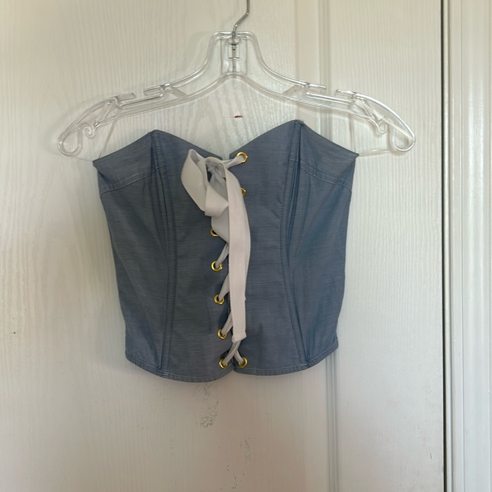 victoria secret corset tube top